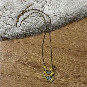 Gold Chevron Necklace - JCrew